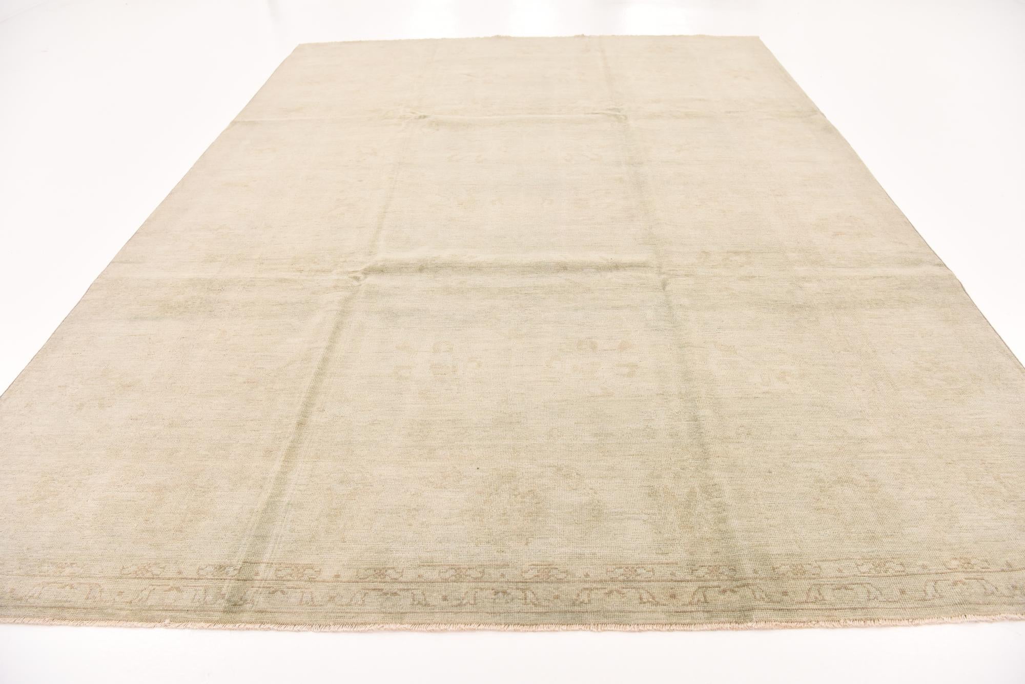 8' 8 x 11' 7 Hand Knotted Peshawar Ziegler Wool Rug