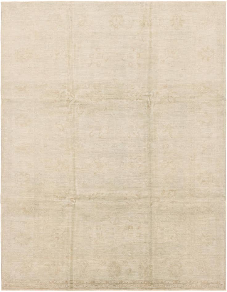Detail image of 8' 8 x 11' 7 Hand Knotted Peshawar Ziegler Wool Rug
