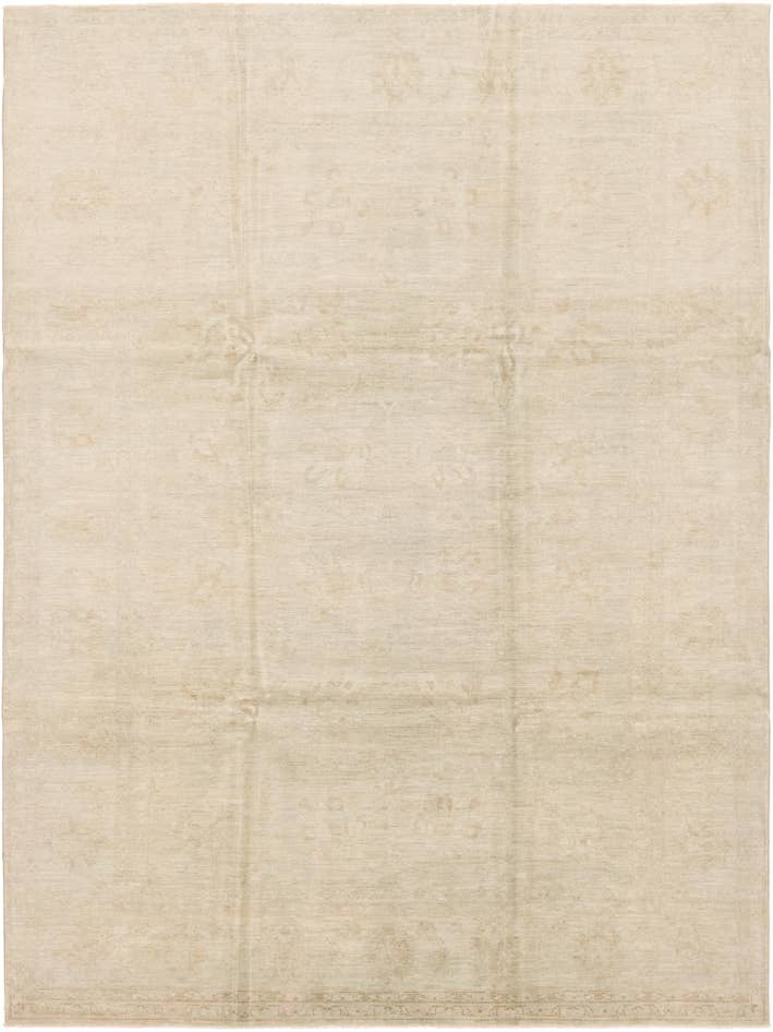 Detail image of 8' 8 x 11' 7 Hand Knotted Peshawar Ziegler Wool Rug