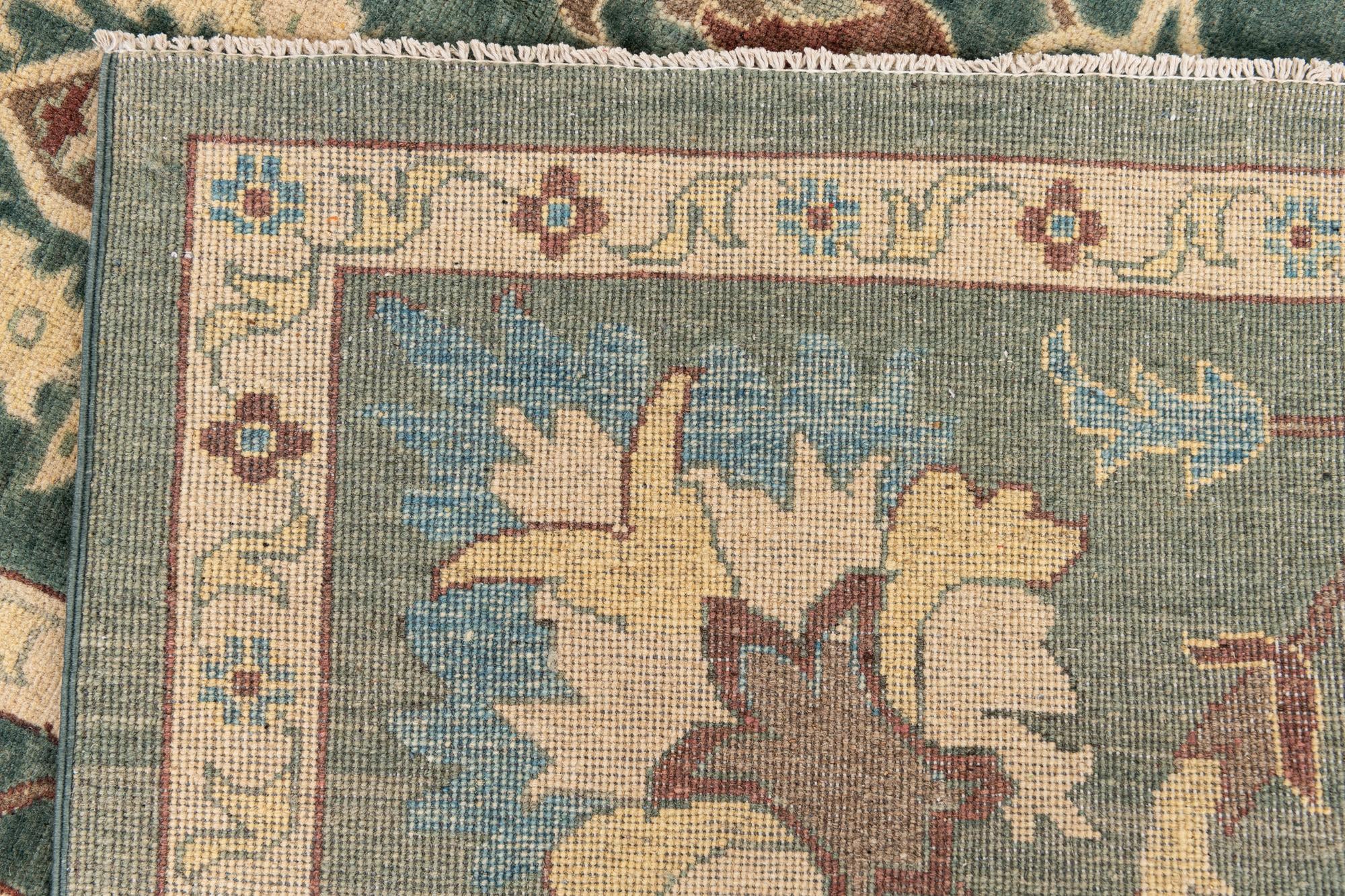 8' 7 x 10' 2 Hand Knotted Peshawar Ziegler Rug