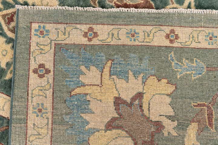 8' 7 x 10' 2 Hand Knotted Peshawar Ziegler Rug