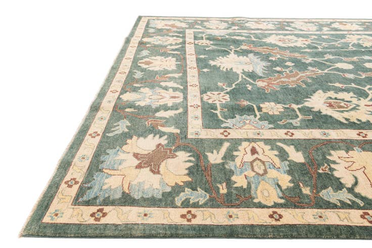 Detail image of 8' 7 x 10' 2 Hand Knotted Peshawar Ziegler Rug