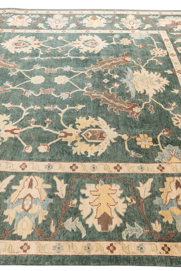 Detail image of 8' 7 x 10' 2 Hand Knotted Peshawar Ziegler Rug