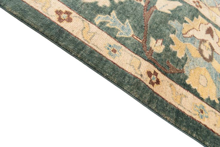 Detail image of 8' 7 x 10' 2 Hand Knotted Peshawar Ziegler Rug