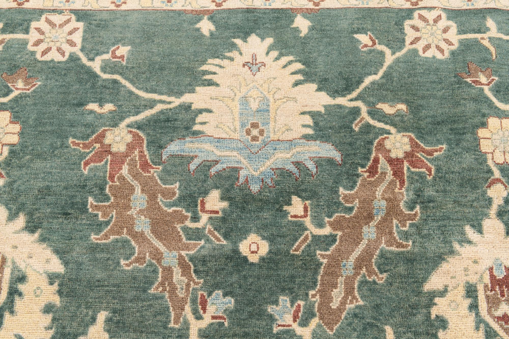8' 7 x 10' 2 Hand Knotted Peshawar Ziegler Rug