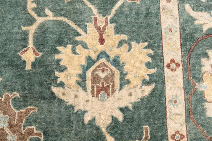 8' 7 x 10' 2 Hand Knotted Peshawar Ziegler Rug