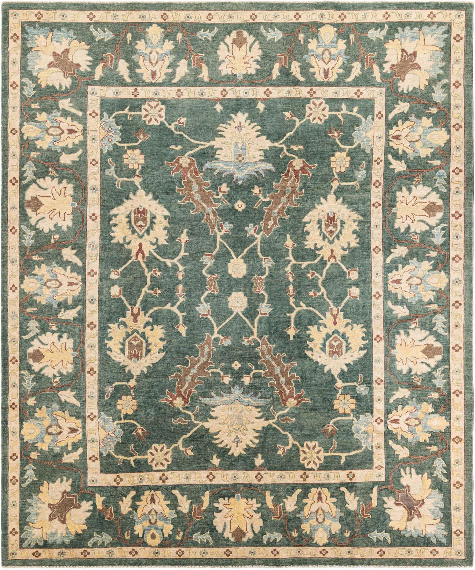 8' 7 x 10' 2 Hand Knotted Peshawar Ziegler Rug