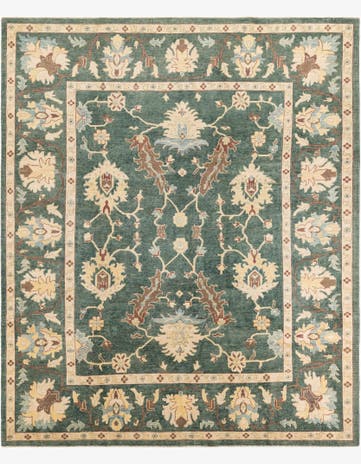 8' 7 x 10' 2 Hand Knotted Peshawar Ziegler Rug