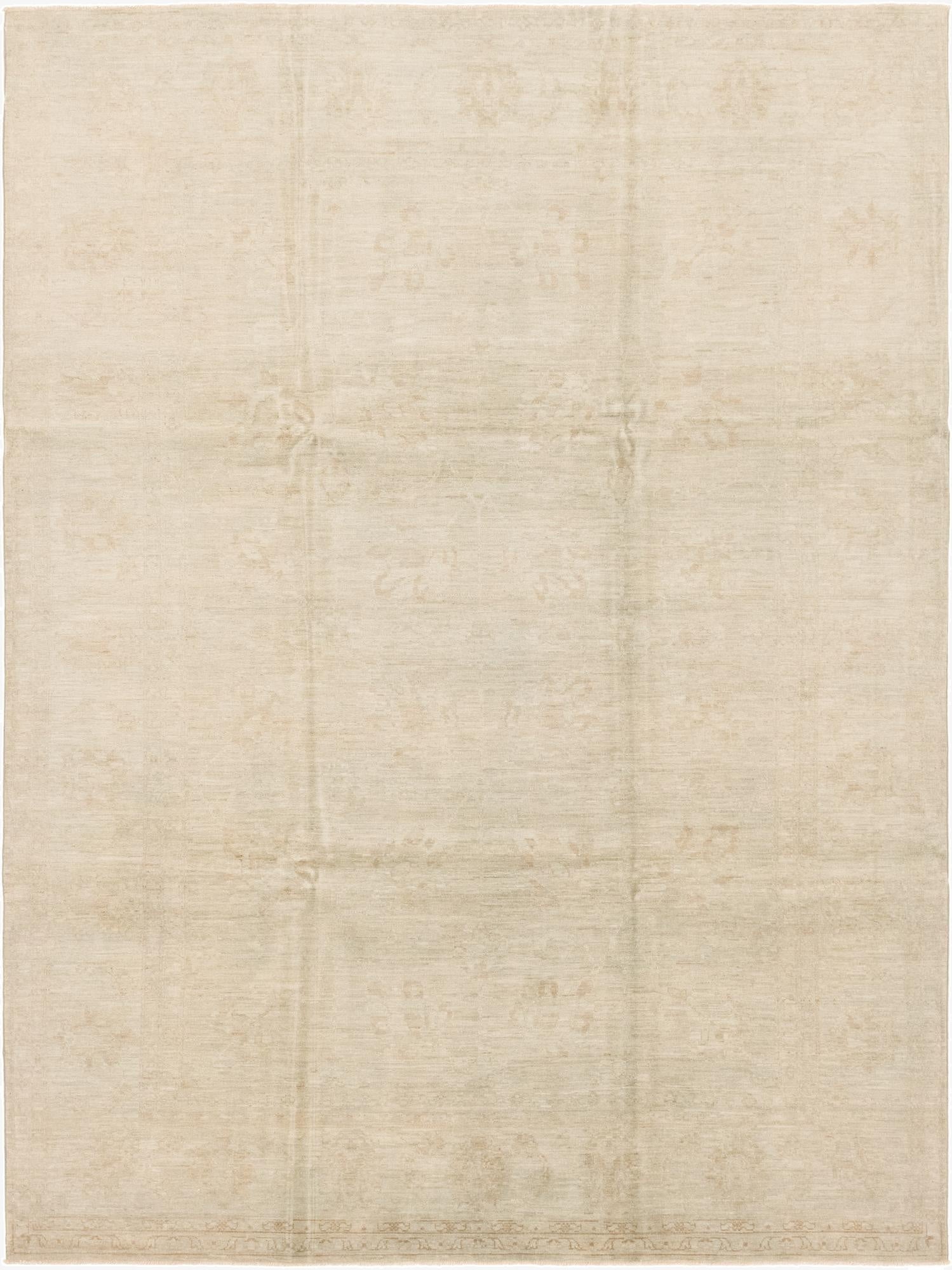 8' 8 x 11' 7  Hand Knotted Peshawar Ziegler Wool Rug