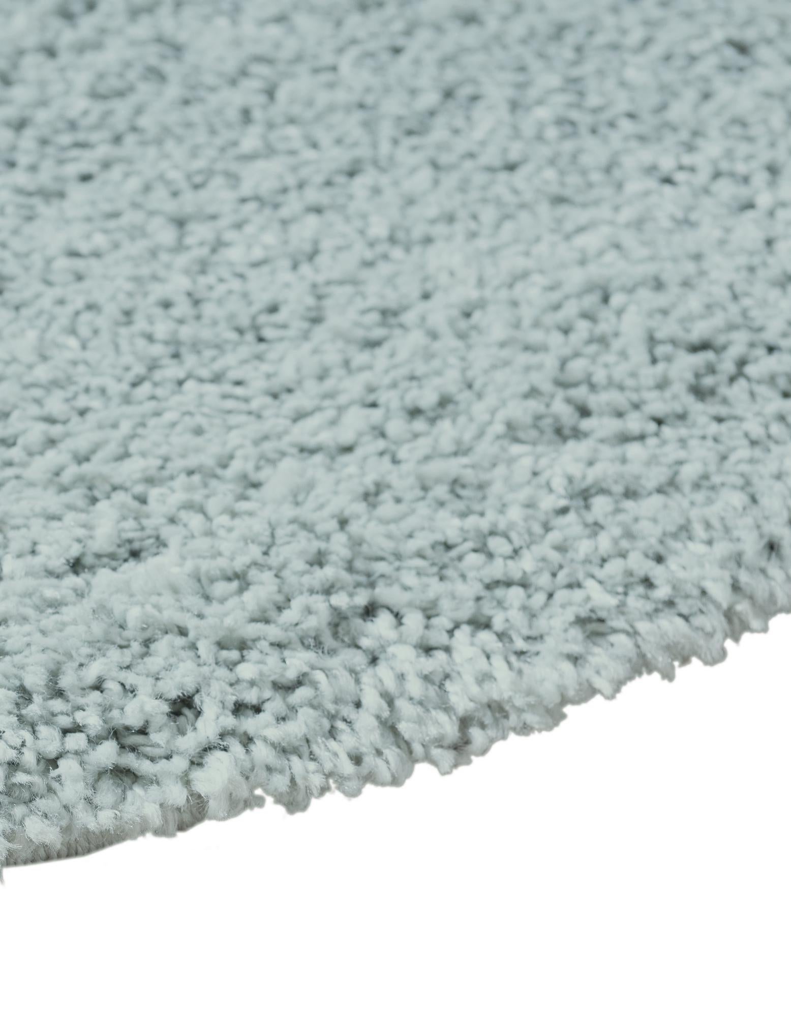 6' x 6' Soft Solid Shag Round Rug
