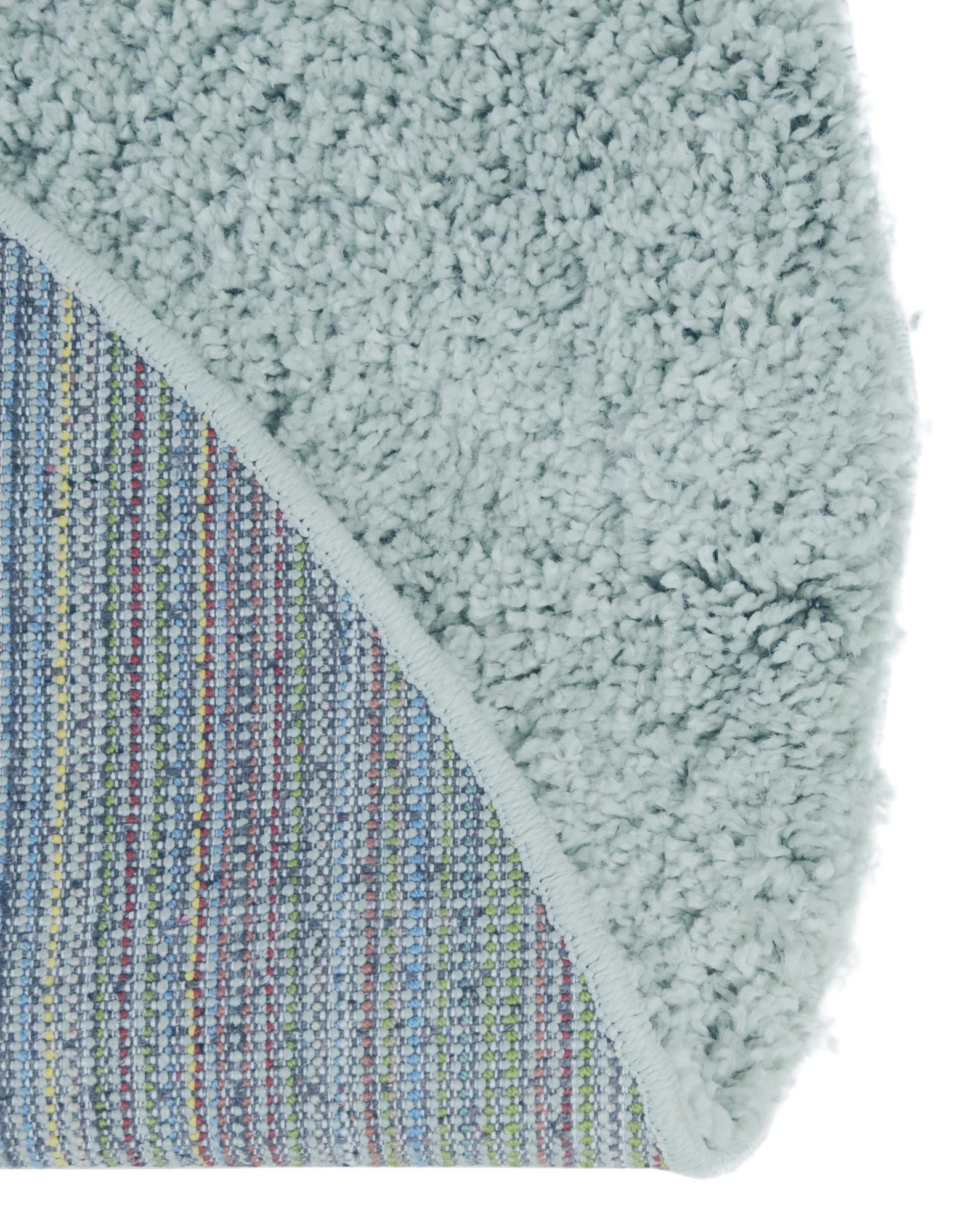 6' x 6' Soft Solid Shag Round Rug