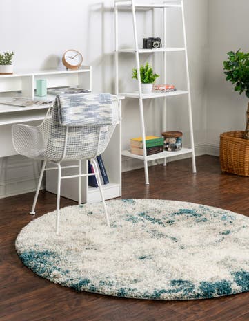 6' x 6' Soft Touch Shag Round Rug