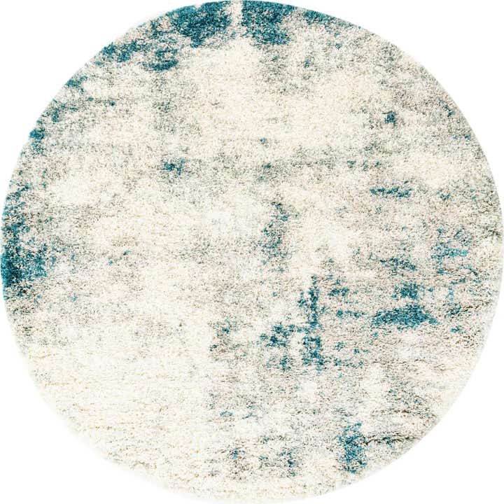 6' x 6' Soft Touch Shag Round Rug