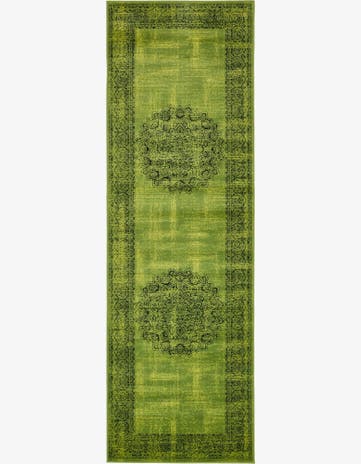 Sage Green Ankara Runner Rug