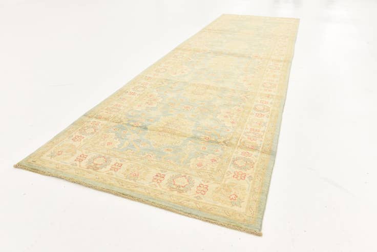 Detail image of 3' 1 x 10' 10 Hand Knotted Peshawar Ziegler Runner Rug