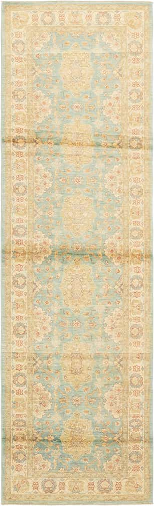 3' 1 x 10' 10 Hand Knotted Peshawar Ziegler Runner Rug