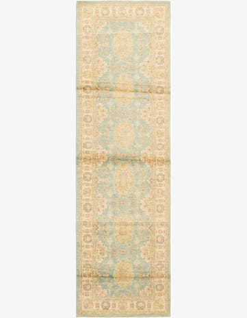 3' 1 x 10' 10 Hand Knotted Peshawar Ziegler Runner Rug