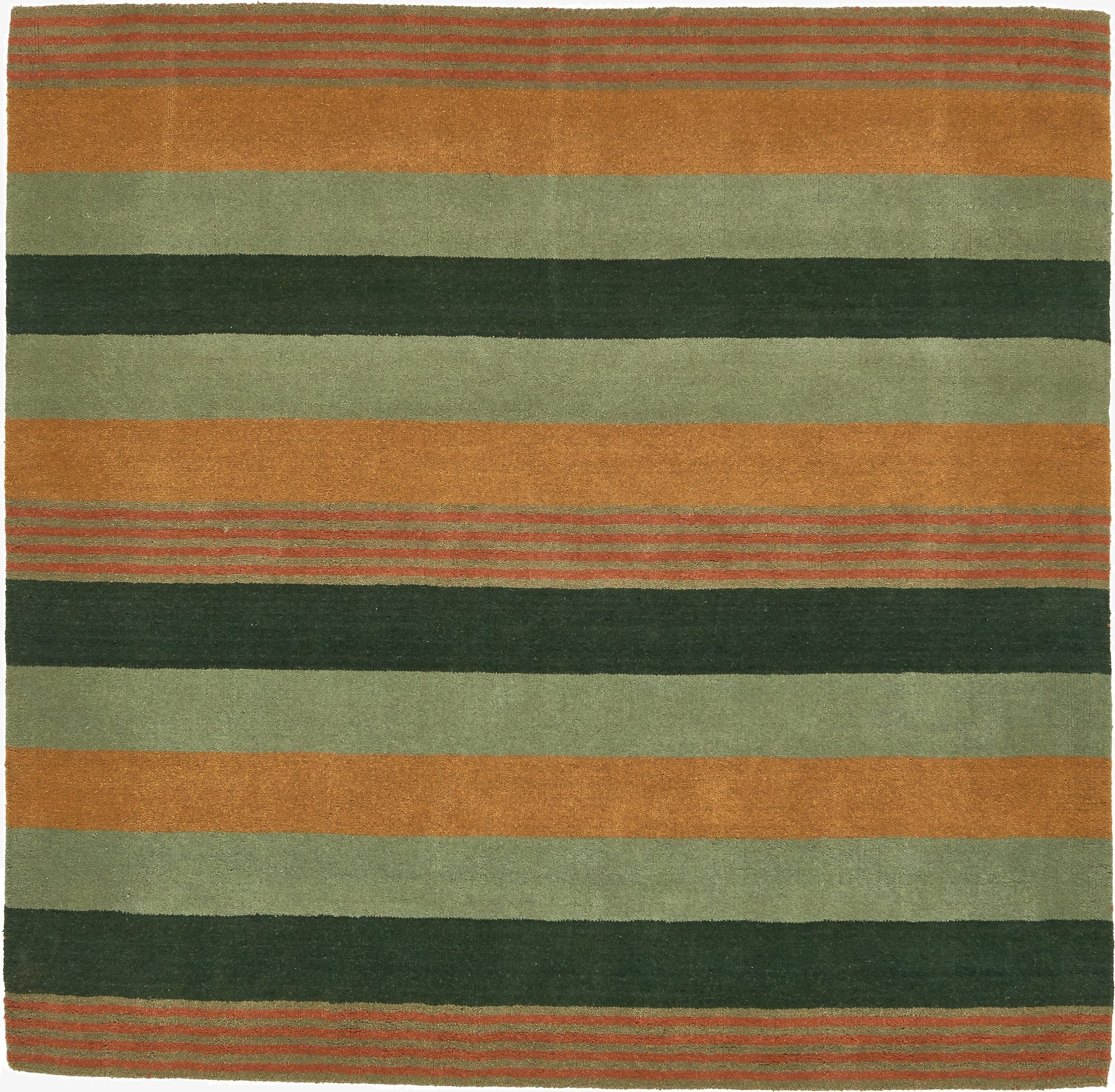 6' 6 x 6' 8 Reproduction Gabbeh Wool Square Rug