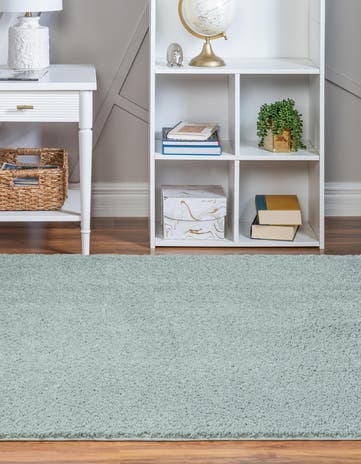 8' x 8' Soft Solid Shag Square Rug