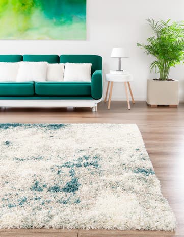 5' x 5' Soft Touch Shag Square Rug