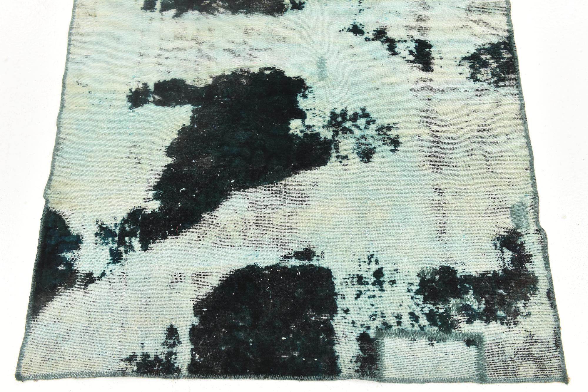3' 6 x 4' Hand Knotted Ultra Vintage Persian Wool Square Rug