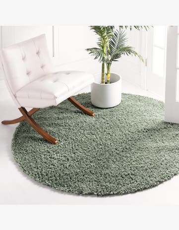 7' x 7' Zermatt Shag Round Rug