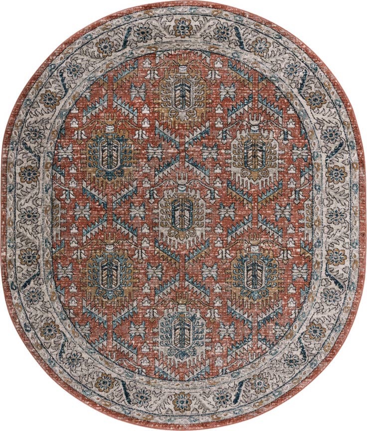 Detailansicht von 240cm x 305cm Nyla Oval Teppich