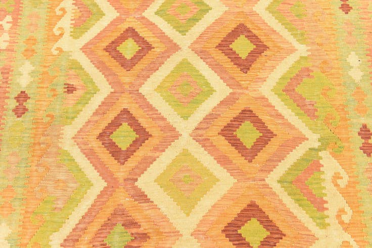 Detail image of 145cm x 205cm Hand Woven Kilim Waziri Wool Rug