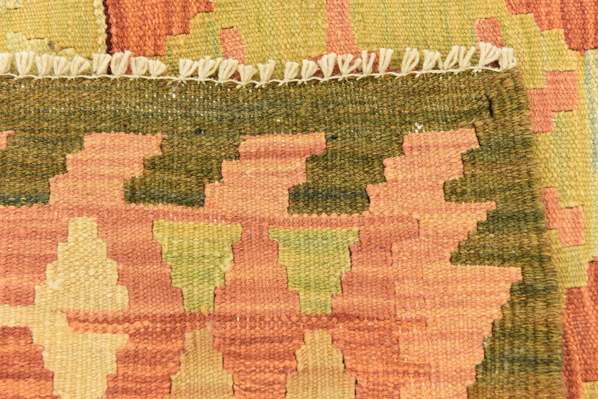 130cm x 175cm Tejido a mano Kilim Waziri Alfombra Lana