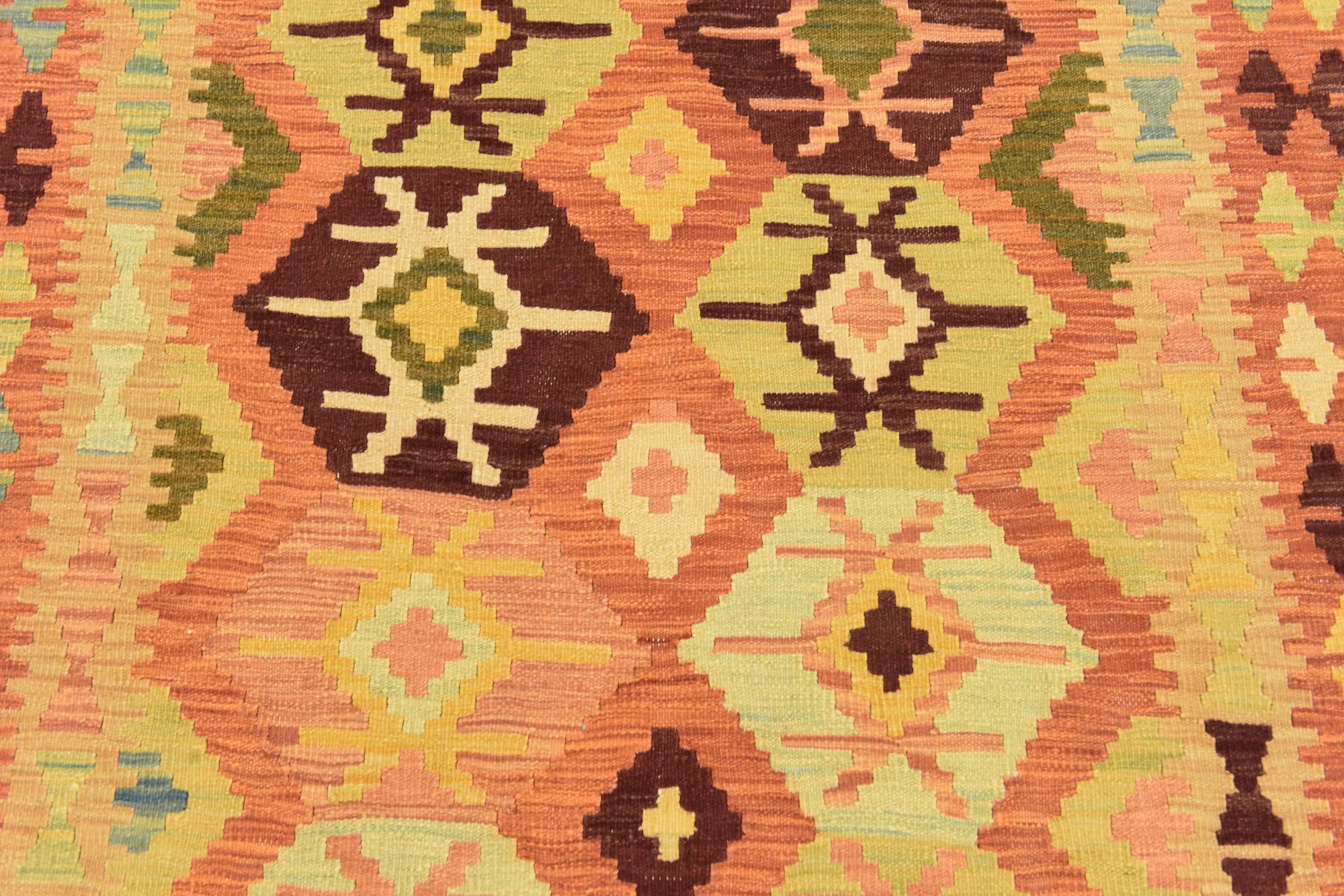 130cm x 175cm Tejido a mano Kilim Waziri Alfombra Lana