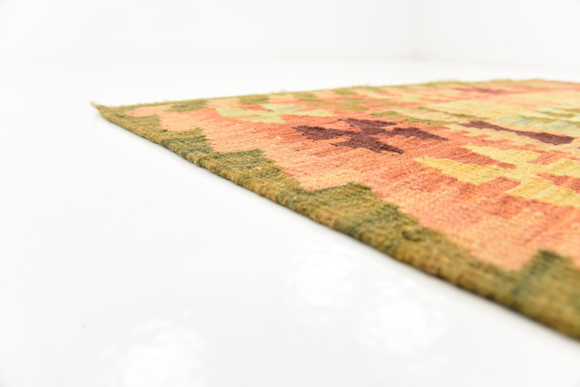 130cm x 175cm Tejido a mano Kilim Waziri Alfombra Lana