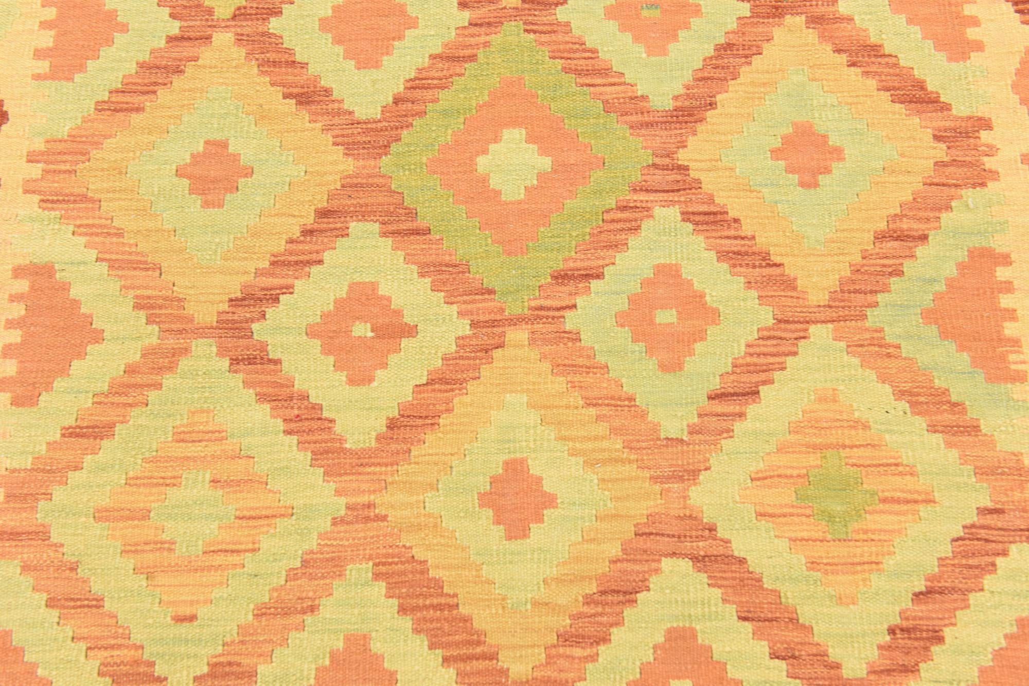 145cm x 195cm Tejido a mano Kilim Waziri Alfombra Lana