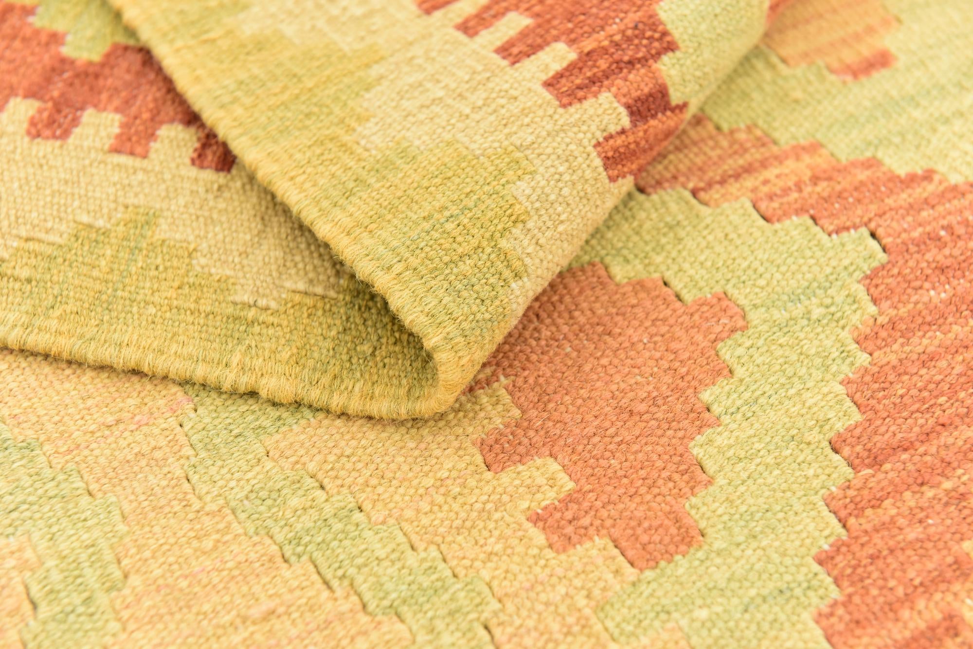 145cm x 195cm Tejido a mano Kilim Waziri Alfombra Lana