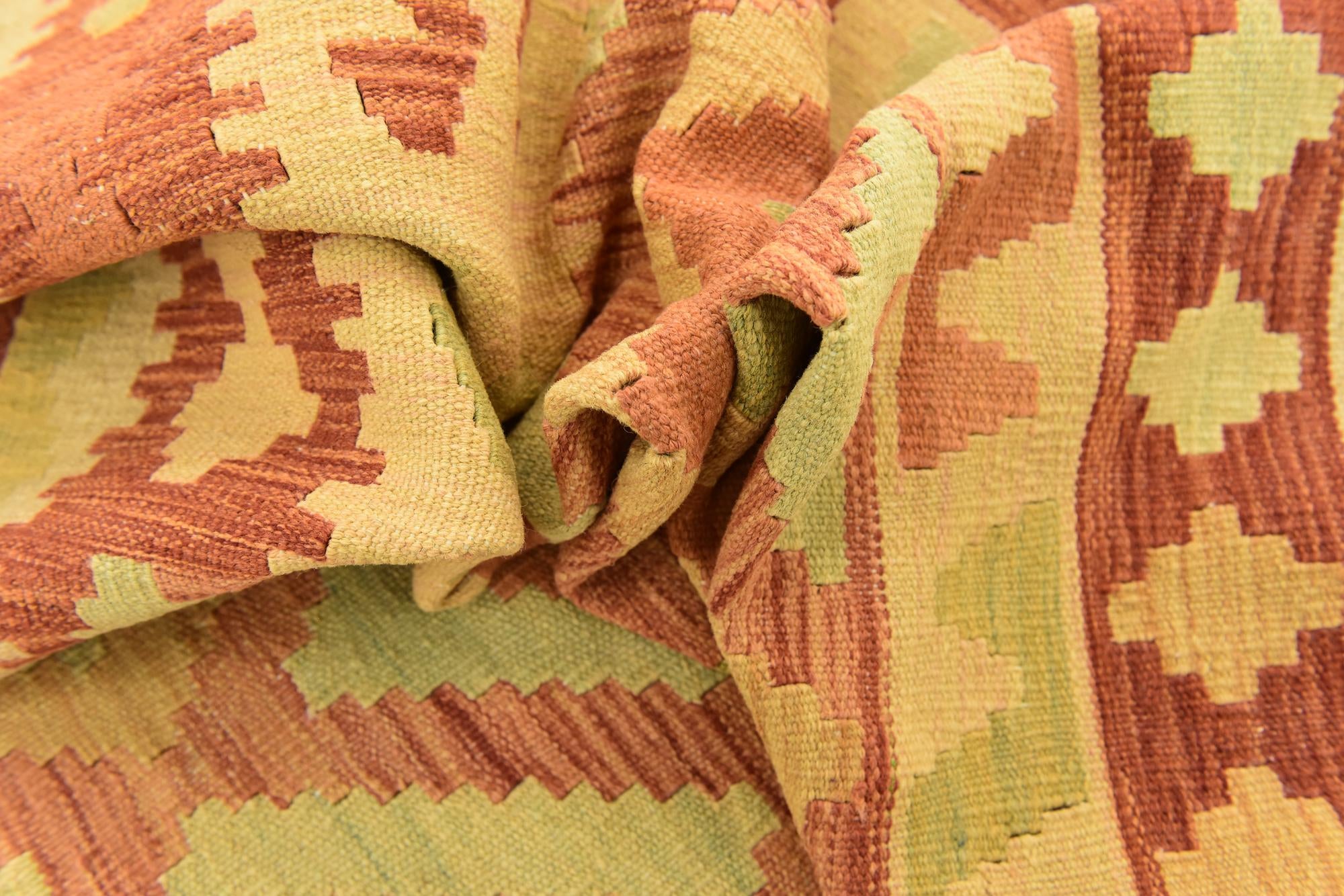 145cm x 195cm Tejido a mano Kilim Waziri Alfombra Lana