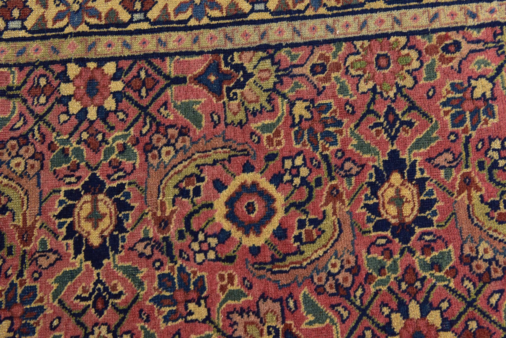 8' 6 x 11' 4 Hand Knotted Sarough Persian Wool Rug
