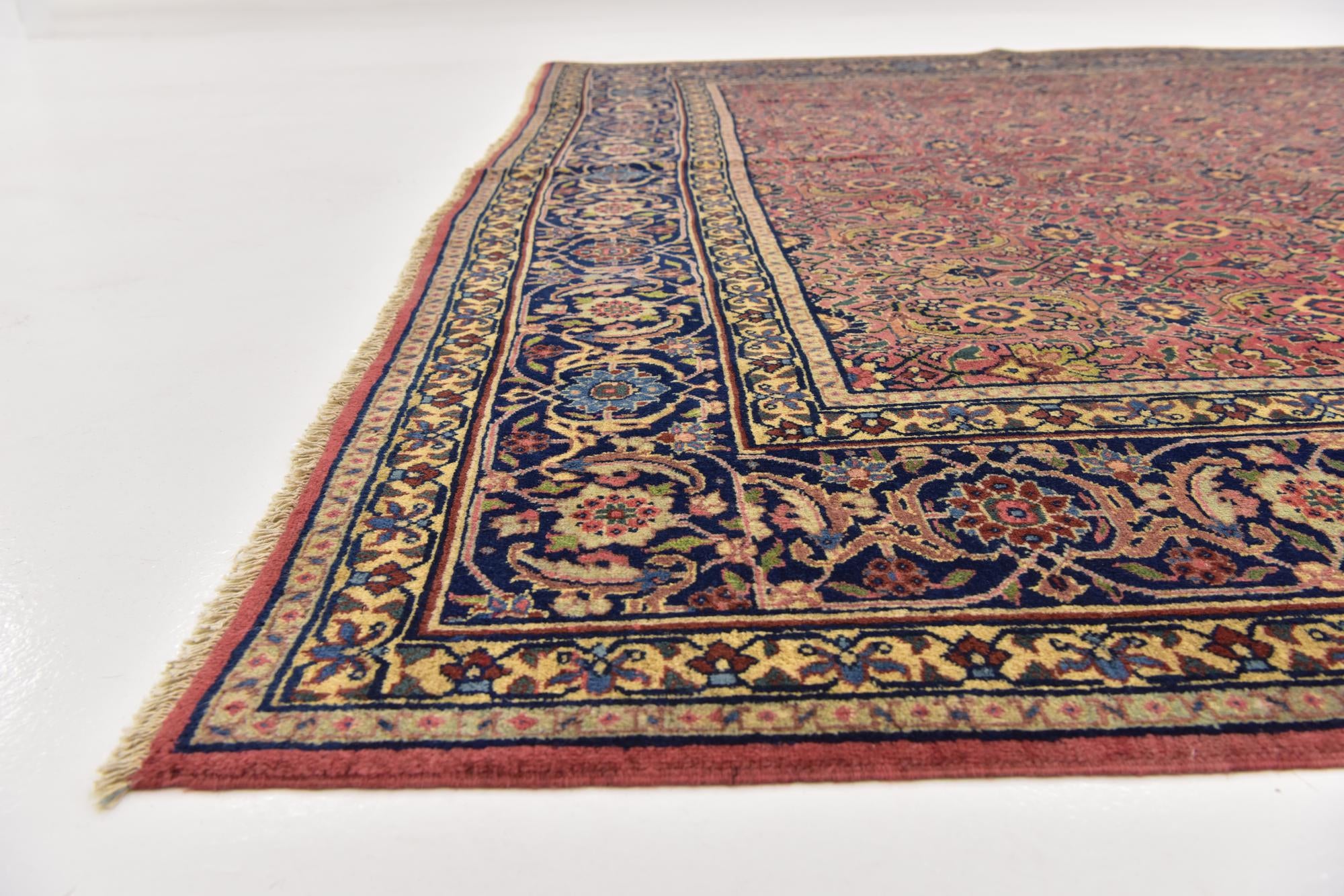 8' 6 x 11' 4 Hand Knotted Sarough Persian Wool Rug
