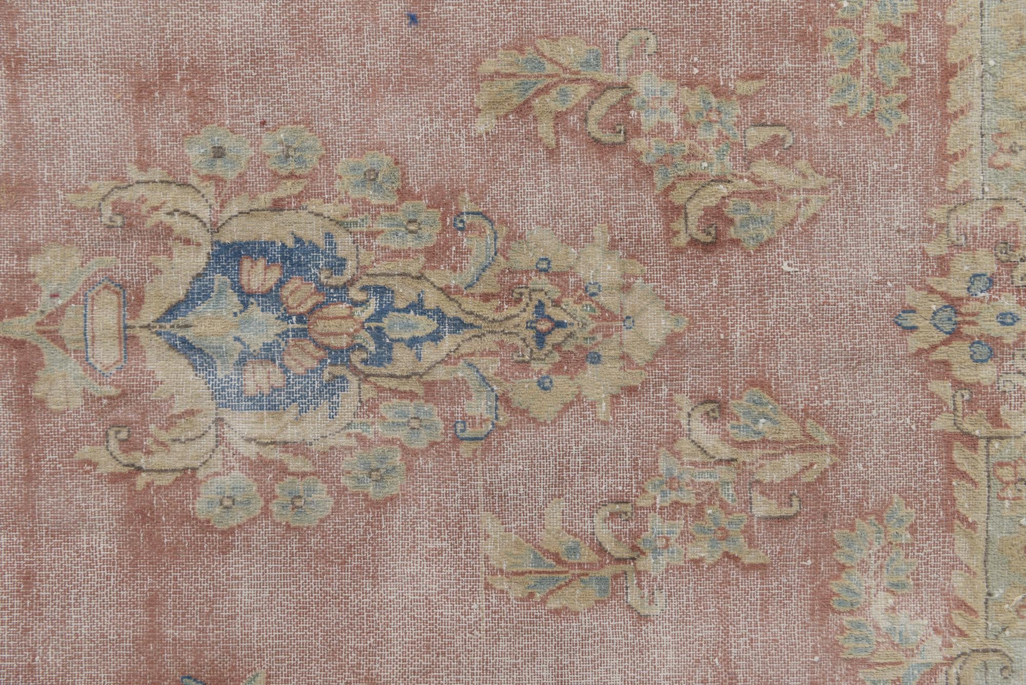 9' 8 x 13' Hand Knotted Ultra Vintage Persian Wool Rug
