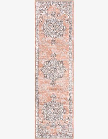 Salmon Pink Nyla Runner Rug