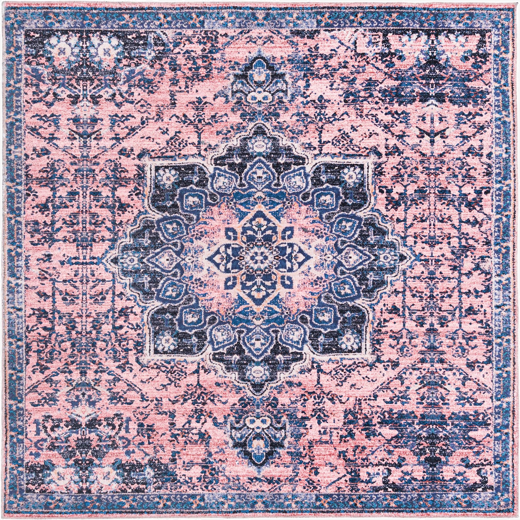 7' 10 x 7' 10 Washable Francesca Square Rug