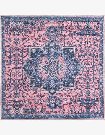 5' 3 x 5' 3 Washable Renaissance Square Rug