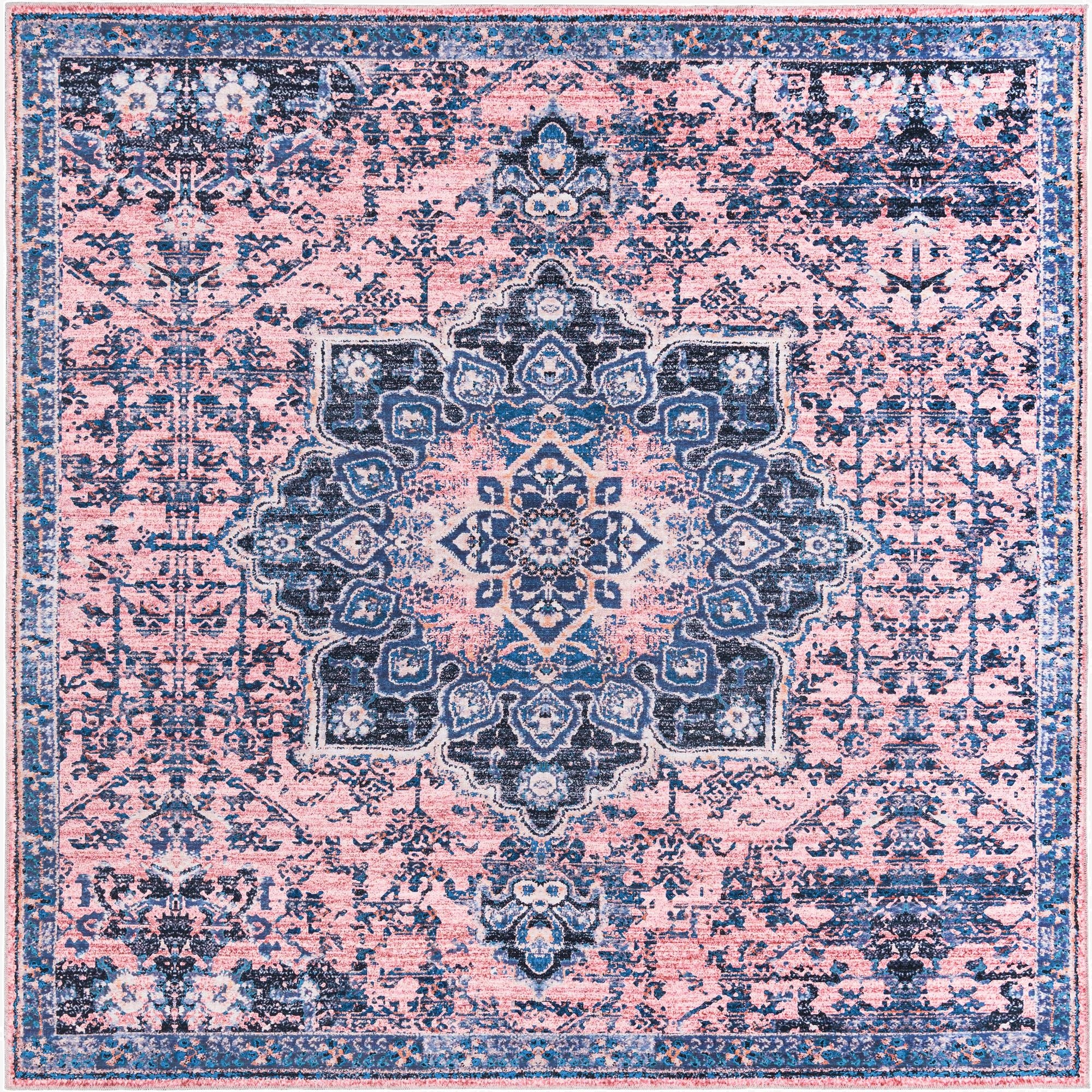 10' 6 x 10' 6  Washable Renaissance Square Rug