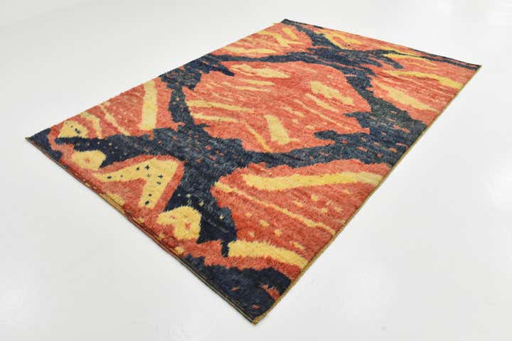 6' 7 x 9' 2 Hand Knotted Darya Wool Rug