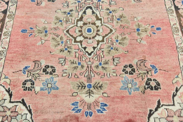 Detail image of 4' 5 x 7' 2 Hand Knotted Farahan Persian Wool Rug
