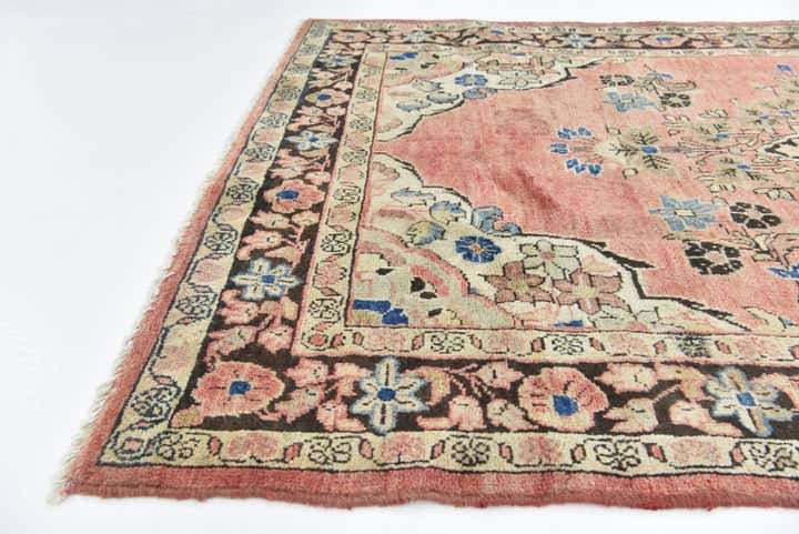 4' 5 x 7' 2 Hand Knotted Farahan Persian Wool Rug