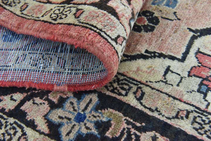 4' 5 x 7' 2 Hand Knotted Farahan Persian Wool Rug