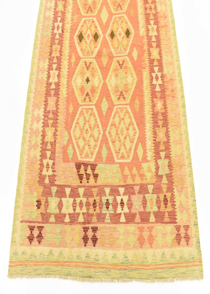 4' 9 x 6' 7 Hand Woven Kilim Waziri Wool Rug