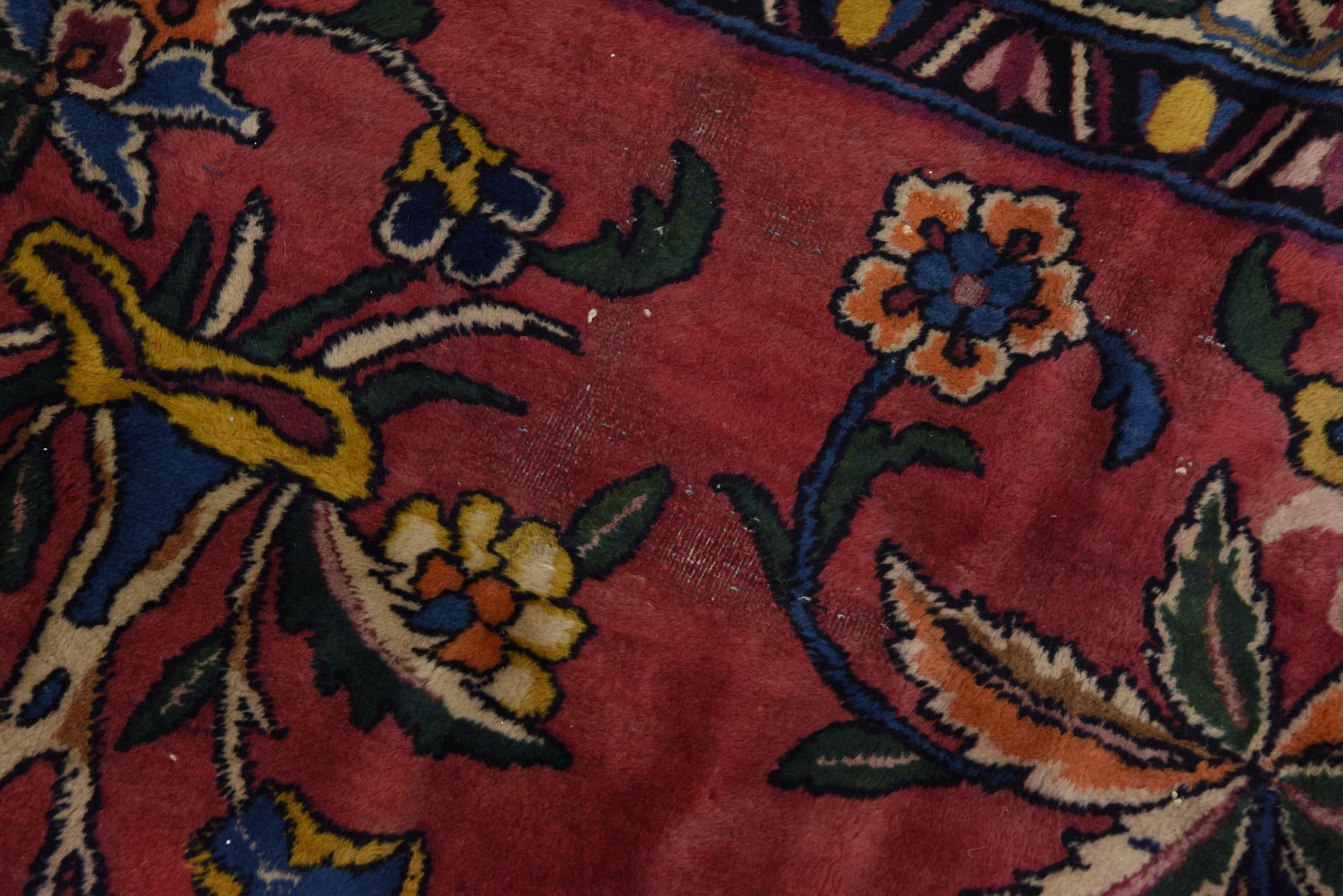 16' 7 x 26' 7 Hand Knotted Sarough Persian Wool Rug