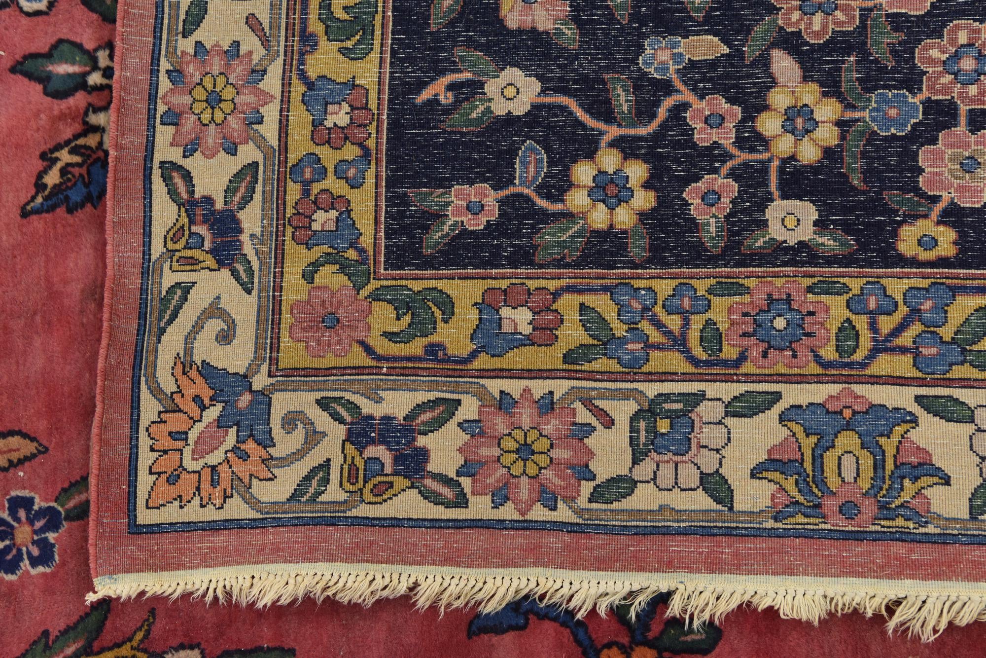 16' 7 x 26' 7 Hand Knotted Sarough Persian Wool Rug