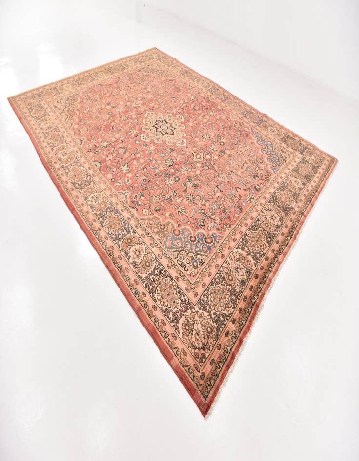 Detail image of 10' 6 x 13' 9 Hand Knotted Sarough Persian Wool Rug
