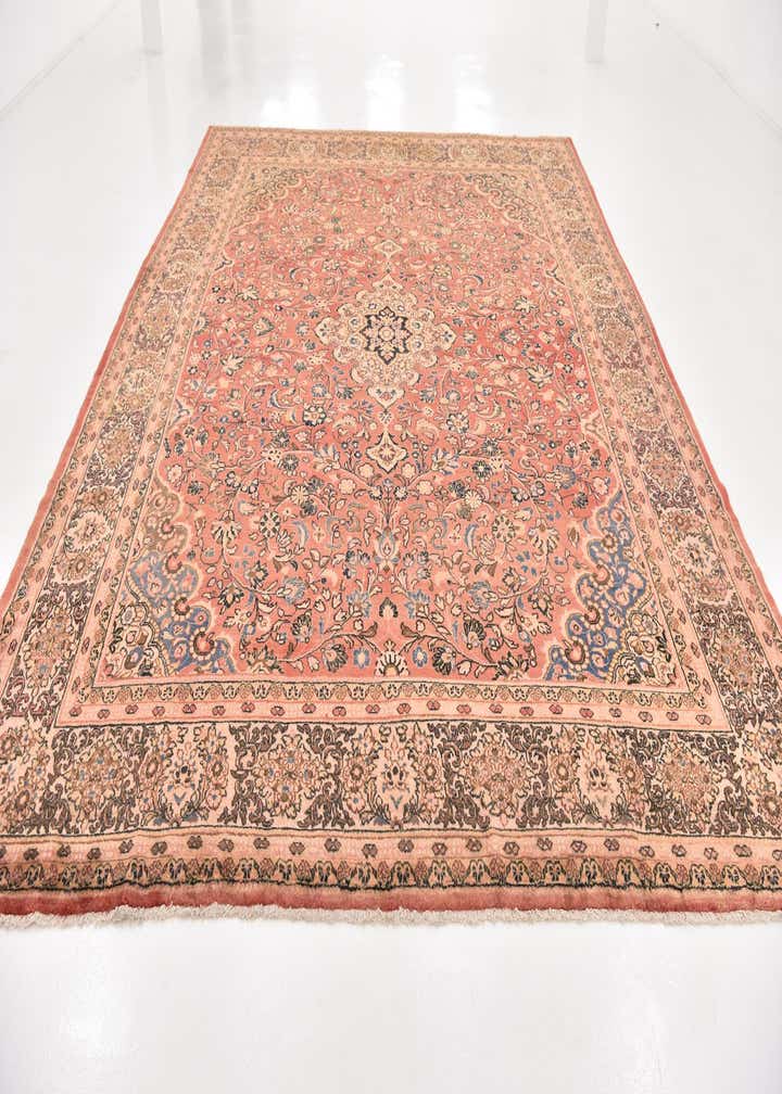 10' 6 x 13' 9 Hand Knotted Sarough Persian Wool Rug